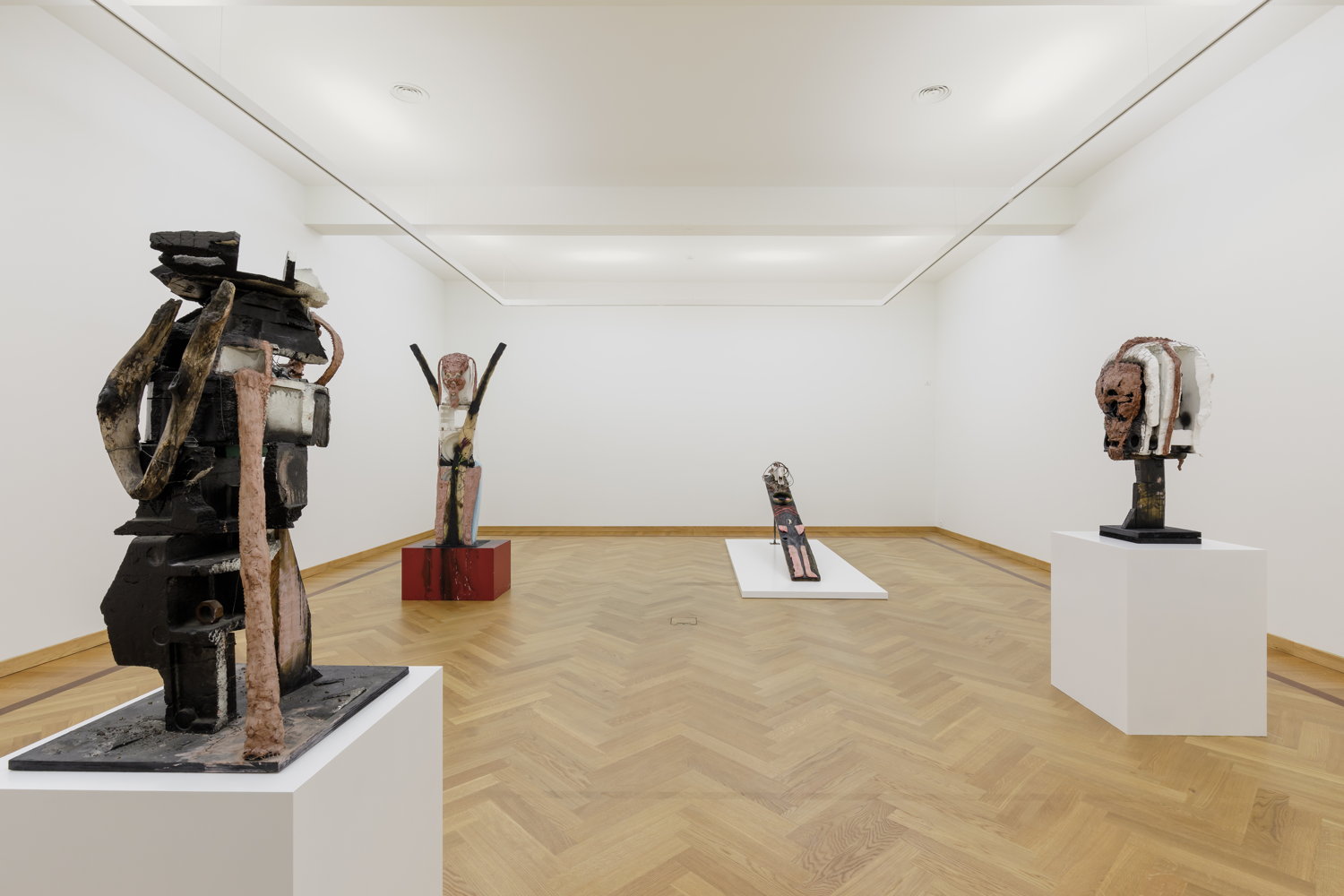 Installation view ‘HUMA BHABHA. LIVIN’ THINGS’, 2023, M Leuven, photo: © Useful Art Services for M Leuven