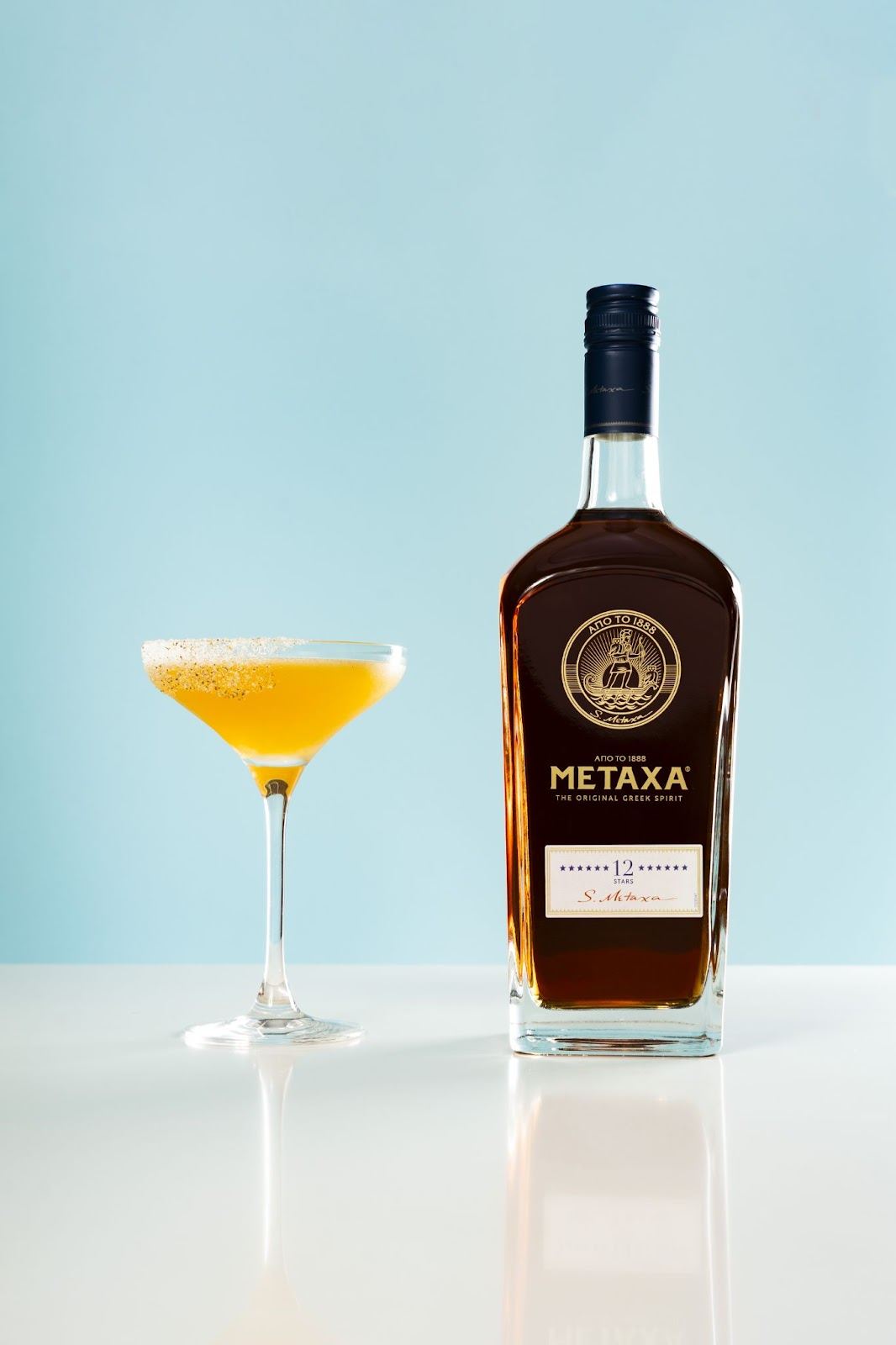 Margarita griega con Metaxa y Cointreau