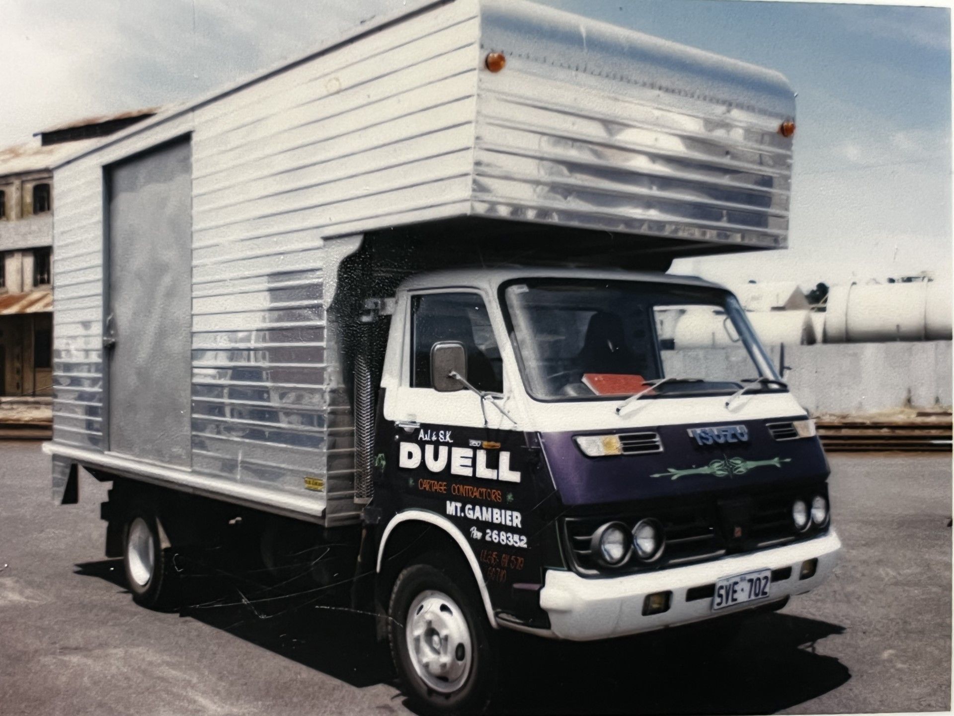 The TK model Isuzu used by Duells Furniture Removalists in the 1970s