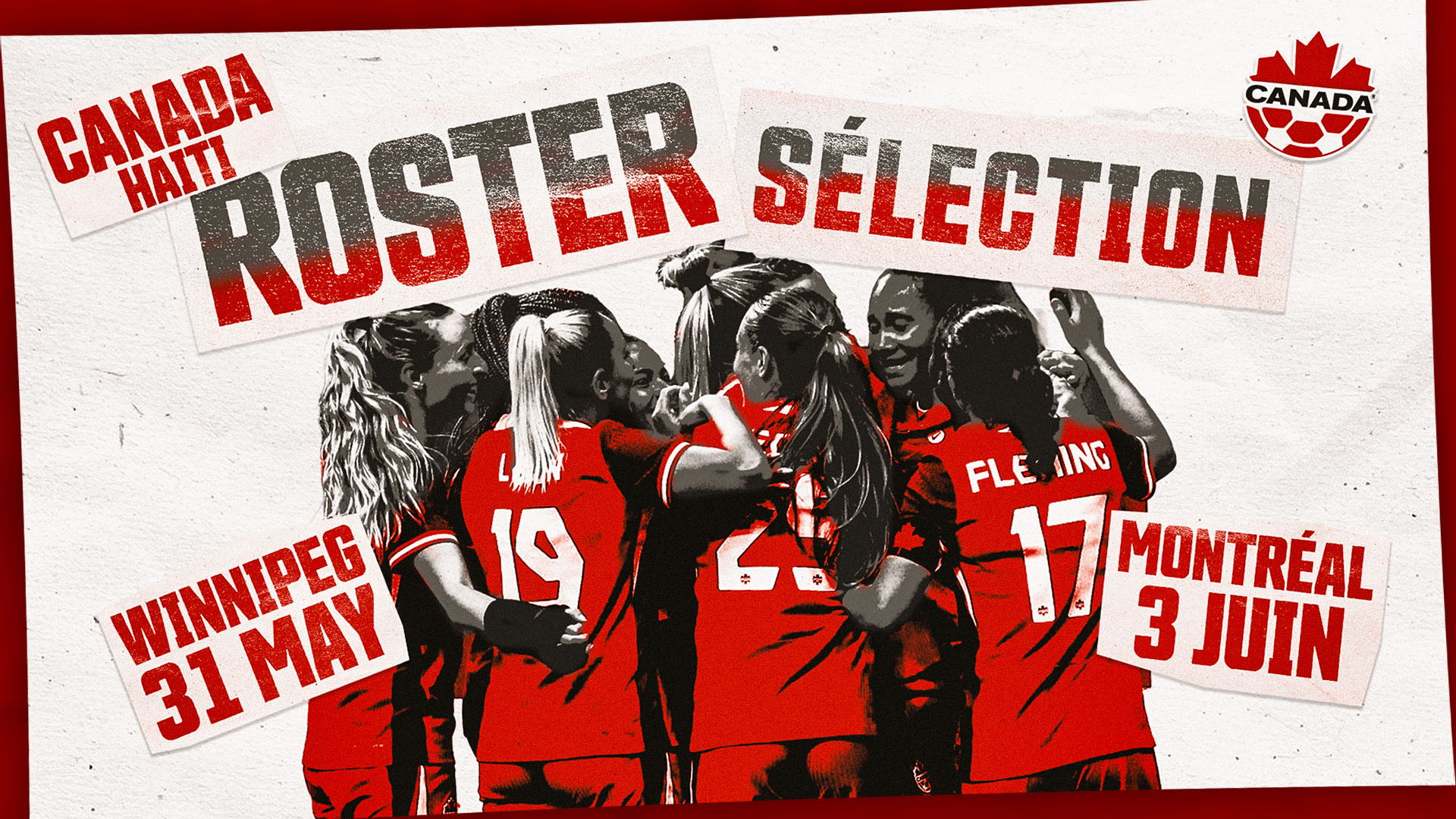CANWNT Roster Unveiled for Home Friendlies Against Haiti 