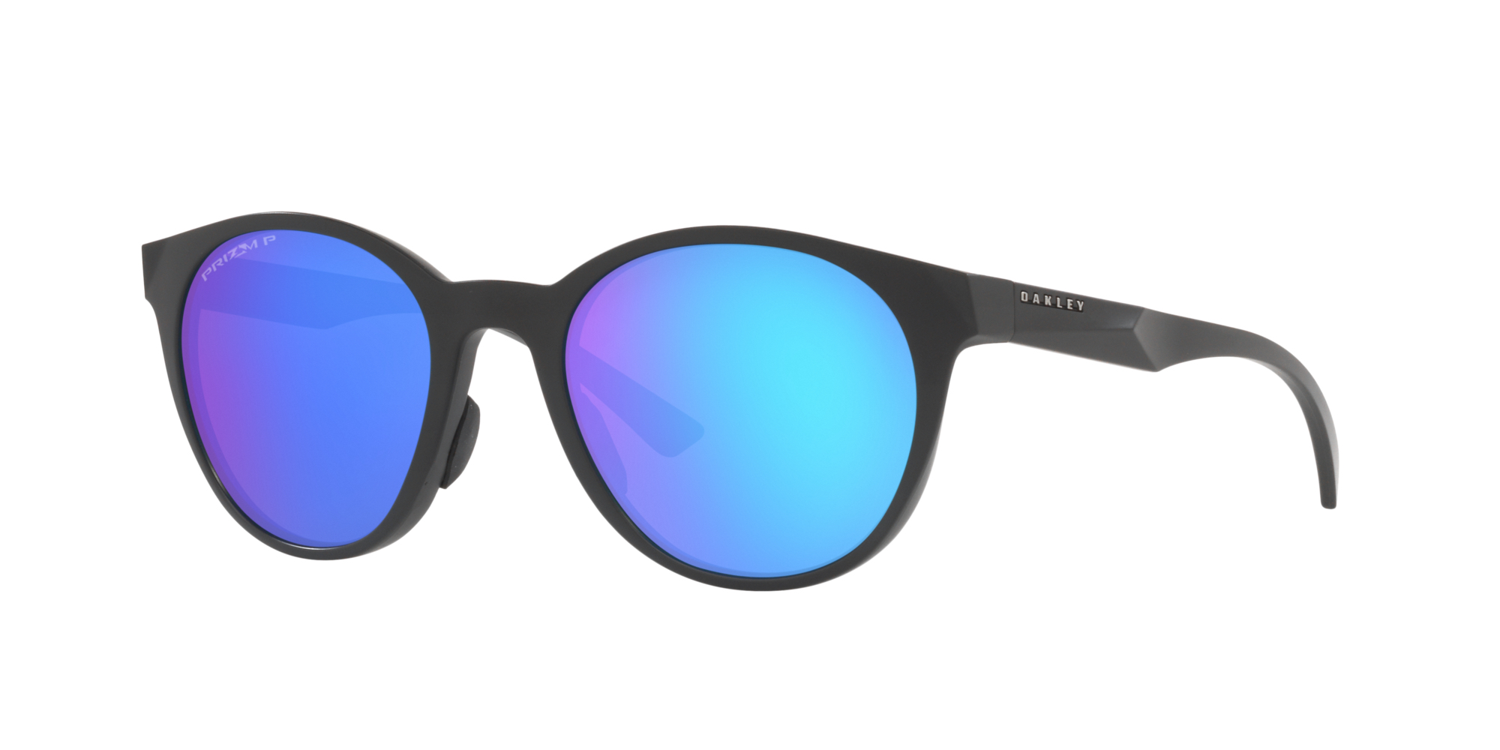 OAKLEY SPINDRIFT MATTE CARBON WITH PRIZM SAPPHIRE POLARIZED