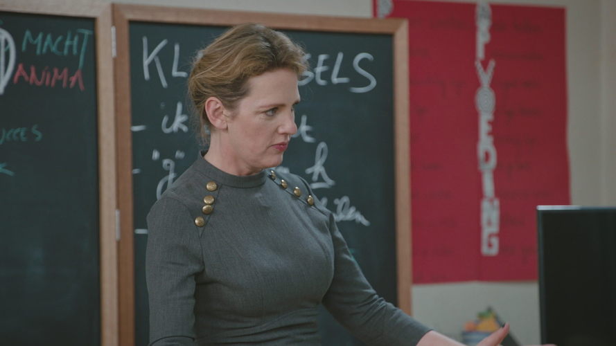Maaike Cafmeyer in De klas (c) VRT