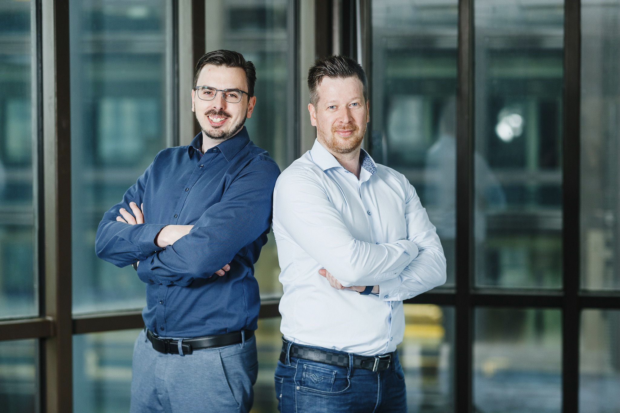 Die Geschäftsführer von Echobot und Leadfeeder: Bastian Karweg (links), Pekka Koskinen (rechts)
