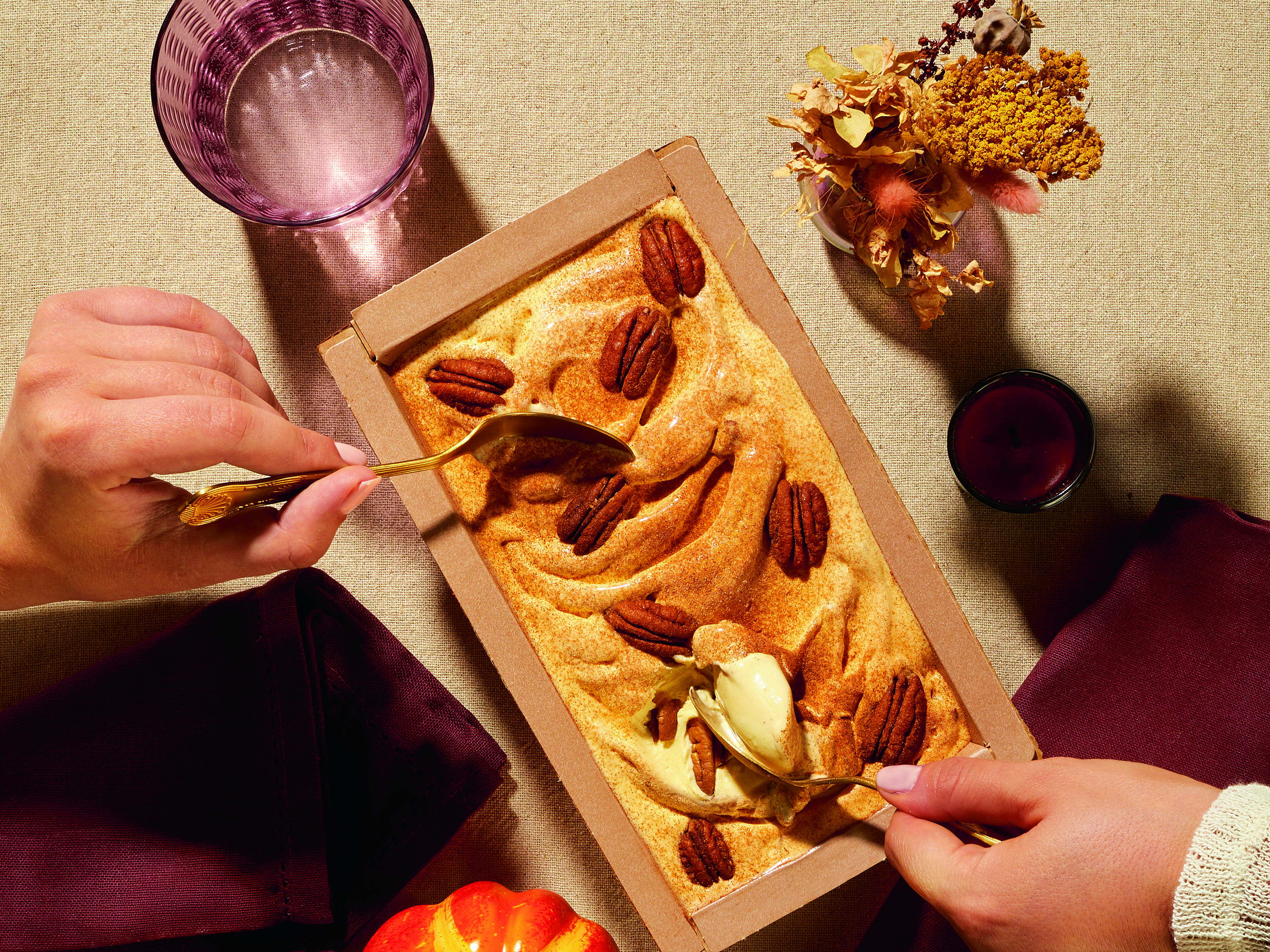 Pumpkin Spice and Pecan Nut Gelato
Now In All Venchi Chocogelaterias