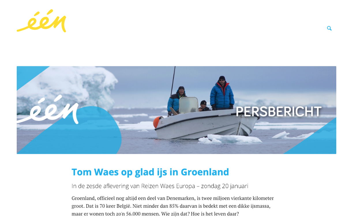 Tom Waes op glad ijs in Groenland