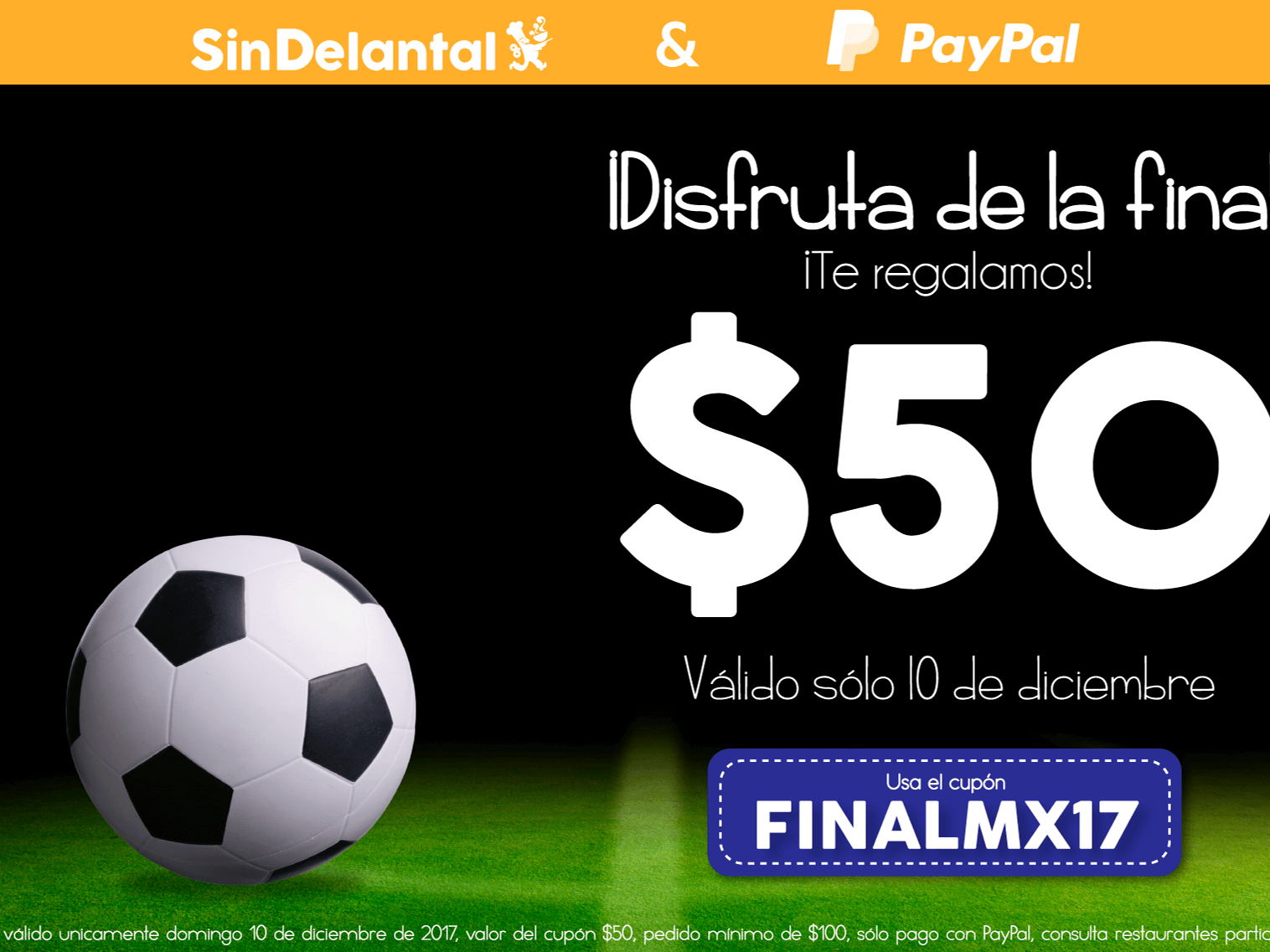 Ponte regio con la final y no te pierdas los mejores platillos en SinDelantal