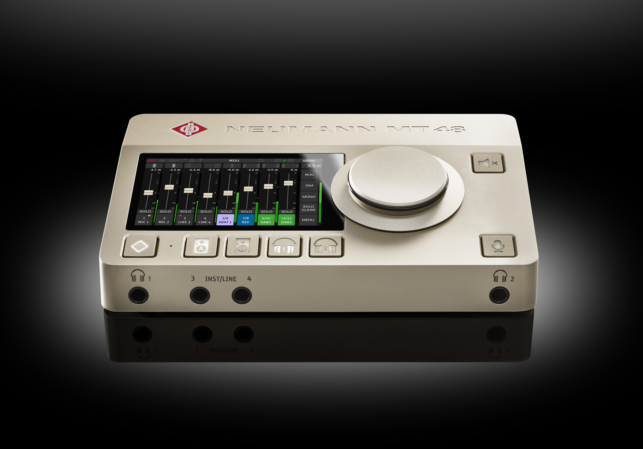 NeumannオーディオインターフェースのMT 48 にDante Ready™機能を追加