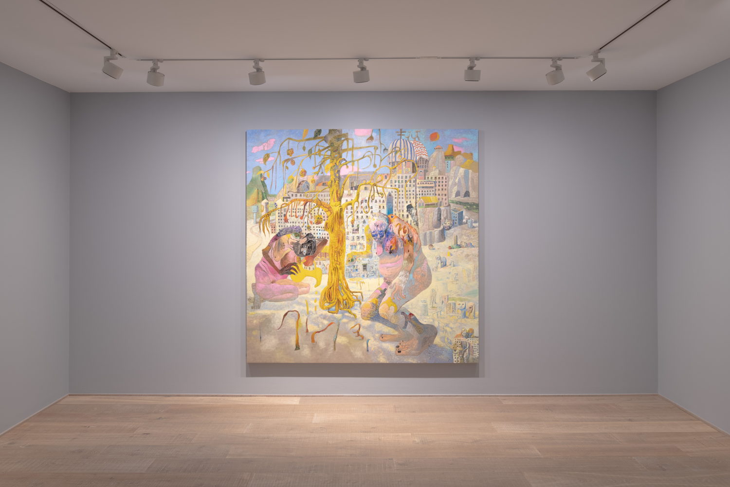 Qiu Xiaofei at Xavier Hufkens. Photo by Thomas Merle