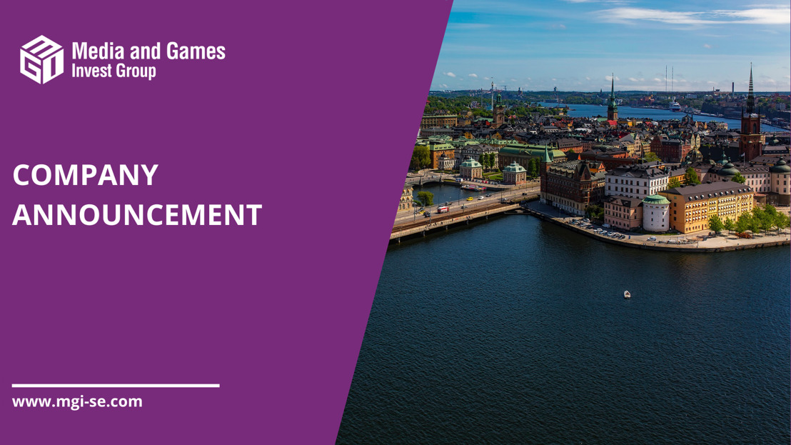 Media and Games Invest SE: The Board of Directors has decided to propose at the next AGM to move the headquarter from Malta to Sweden