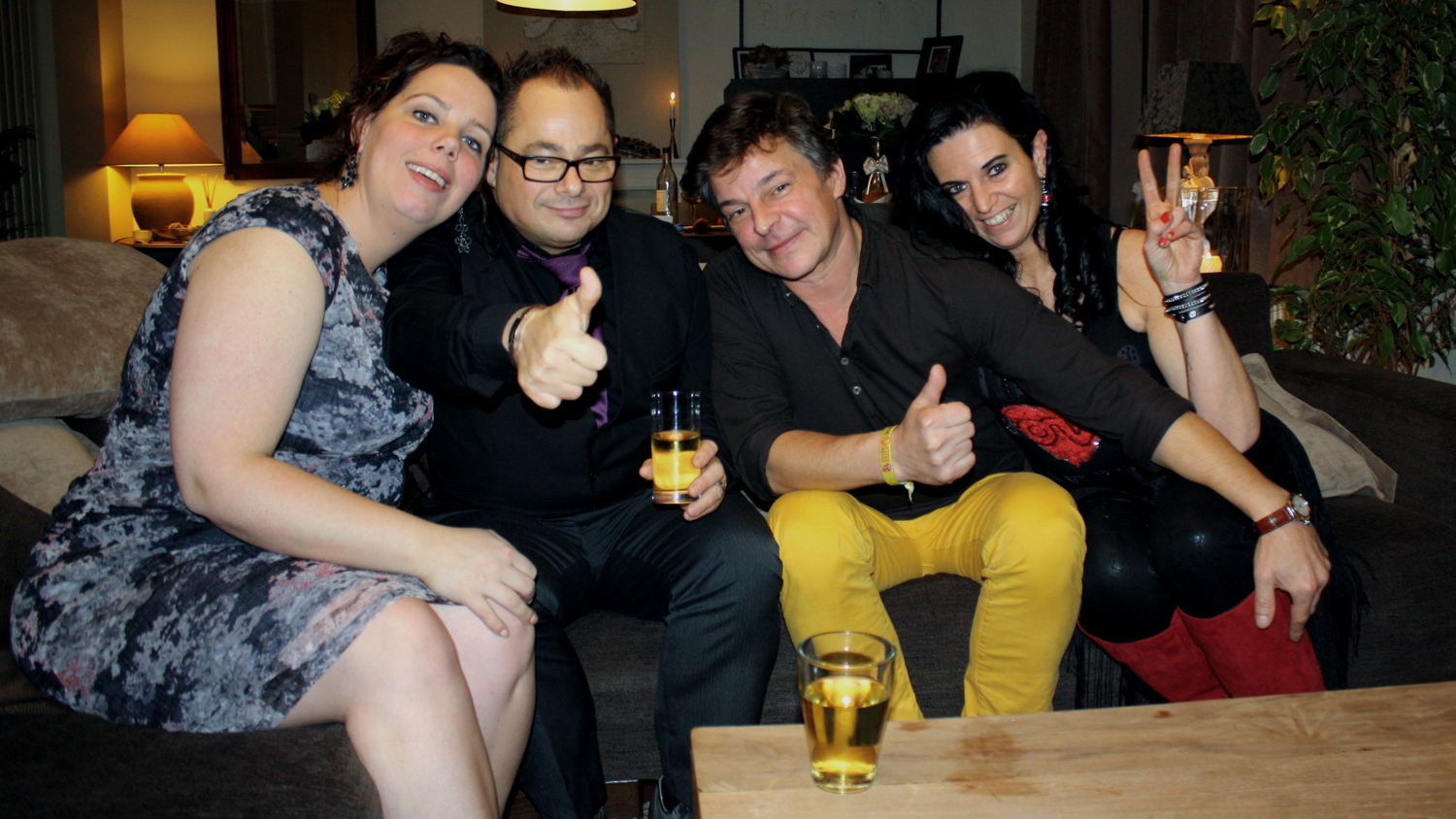 Joni, Eddy, Philippe en Nathalie