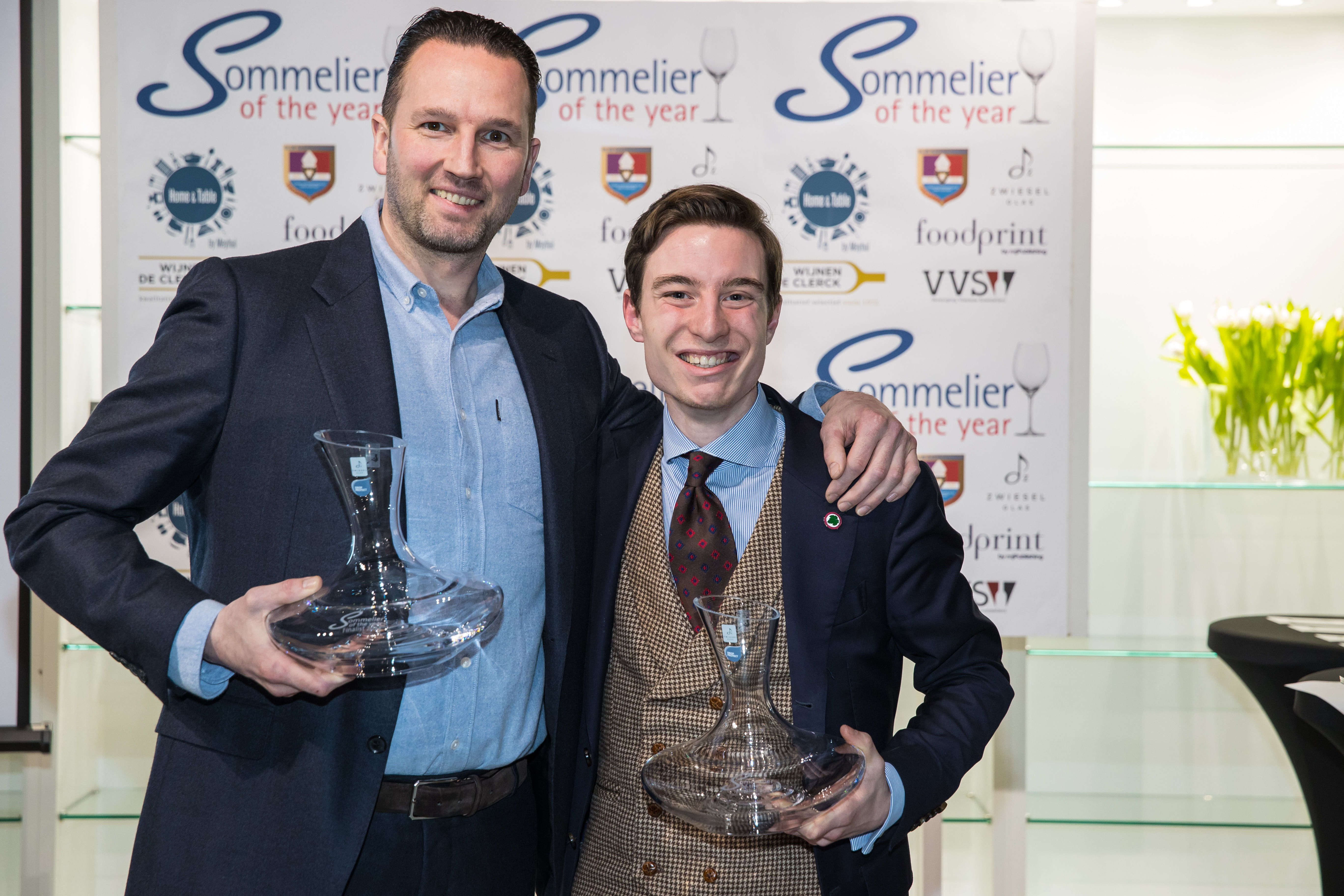 Pieter BÉATSE, De Stadt van Luijk, Sint-Truiden en Diederik HERBOTS, Ogst, Hasselt - ‘Sommeliers of the Year du Limbourg’