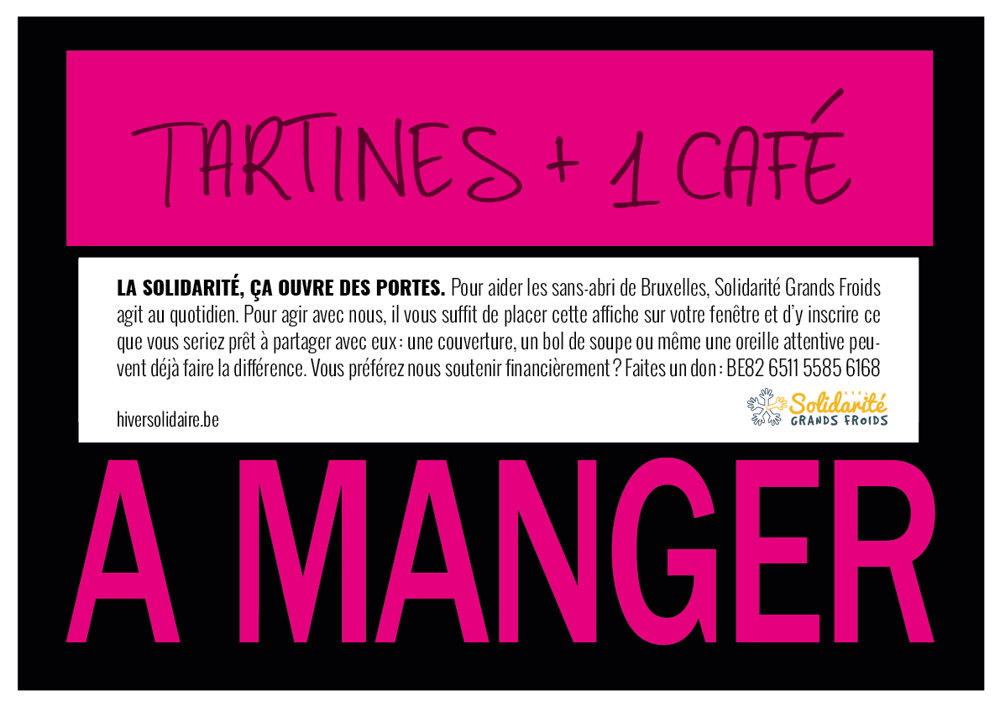 Affiche 'A manger'