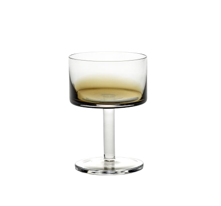 Zuma Champagne Coupe, Set of 4 - Stained Amber, $204 by Kelly Wearstler I www.kellywearstler.com