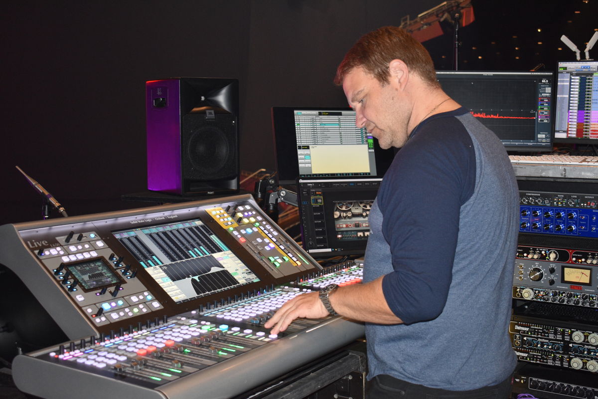  Chris Rabold, FOH engineer for Bruno Mars, Lady Gaga, Beyoncé, Kenny Chesney and others. 