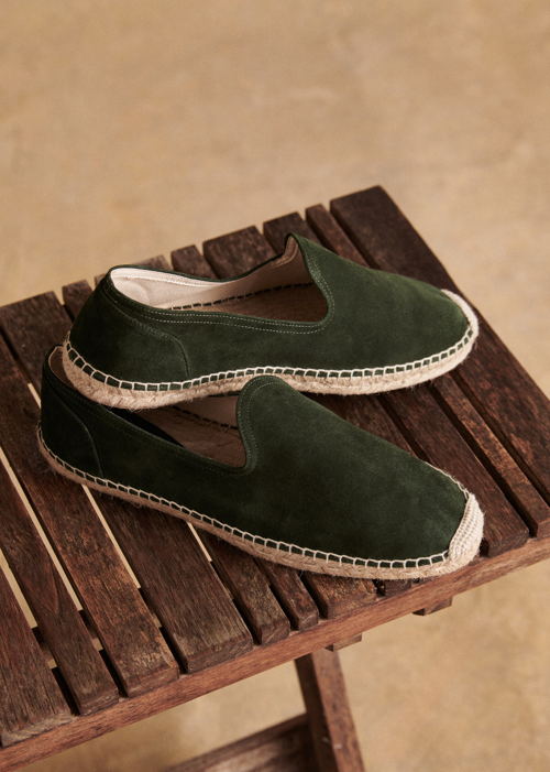 Octobre Editions - Espadrilles Gerry Daim Kaki - 80€