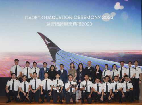 Cathay Pacific celebrates the graduation of its first group of cadet pilots since the pandemic
