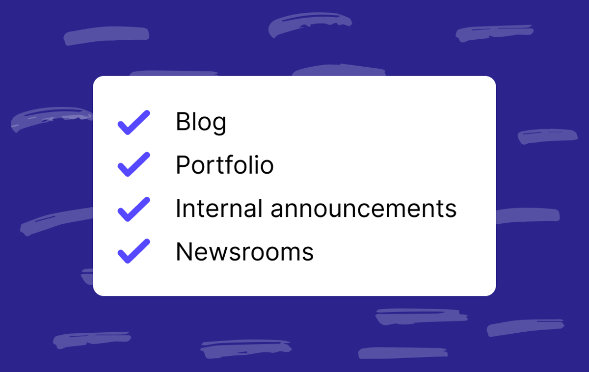 Other ways you can use your Prezly Newsrooms