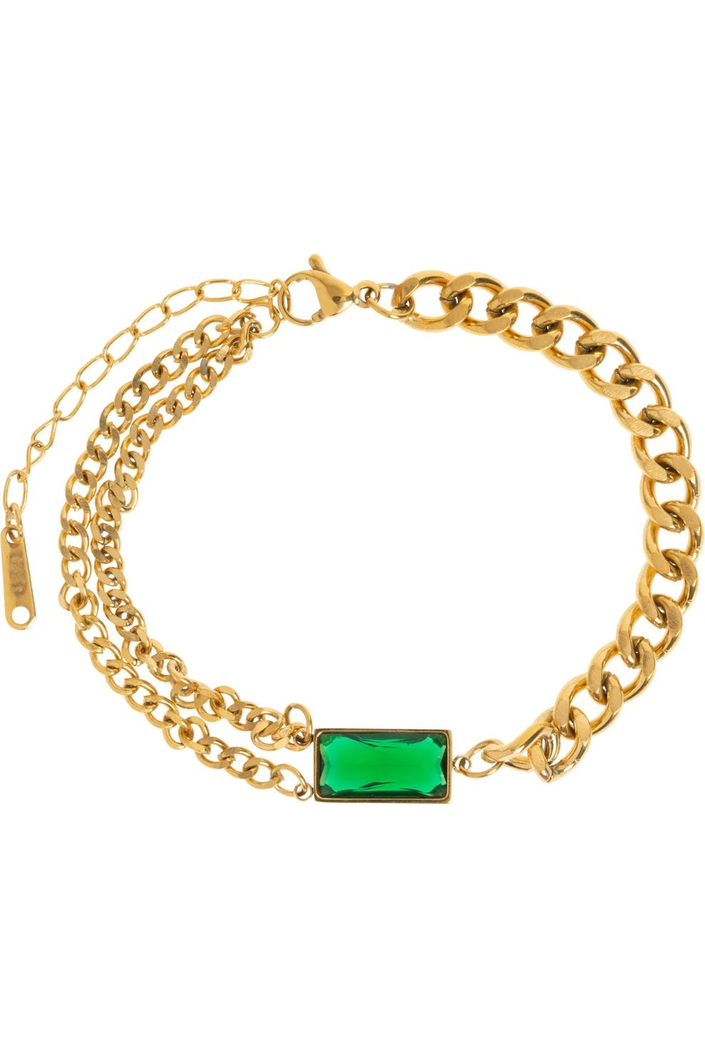 Juttu_FW23_Timi_Armband Stella - Green Crystal Multi Chain_JUTTU_€ 27,95 Juttu_FW23_Timi_Armband Stella - Green Crystal Multi Chain_JUTTU_€ 27,95