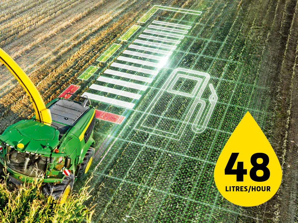 Gemiddeld brandstofverbruik van 48 l/uur voor het seizoen