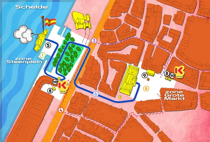 Hij komt, hij komt! - Plannetje voor bezoekers - (c) VRT - Sylvester Productions