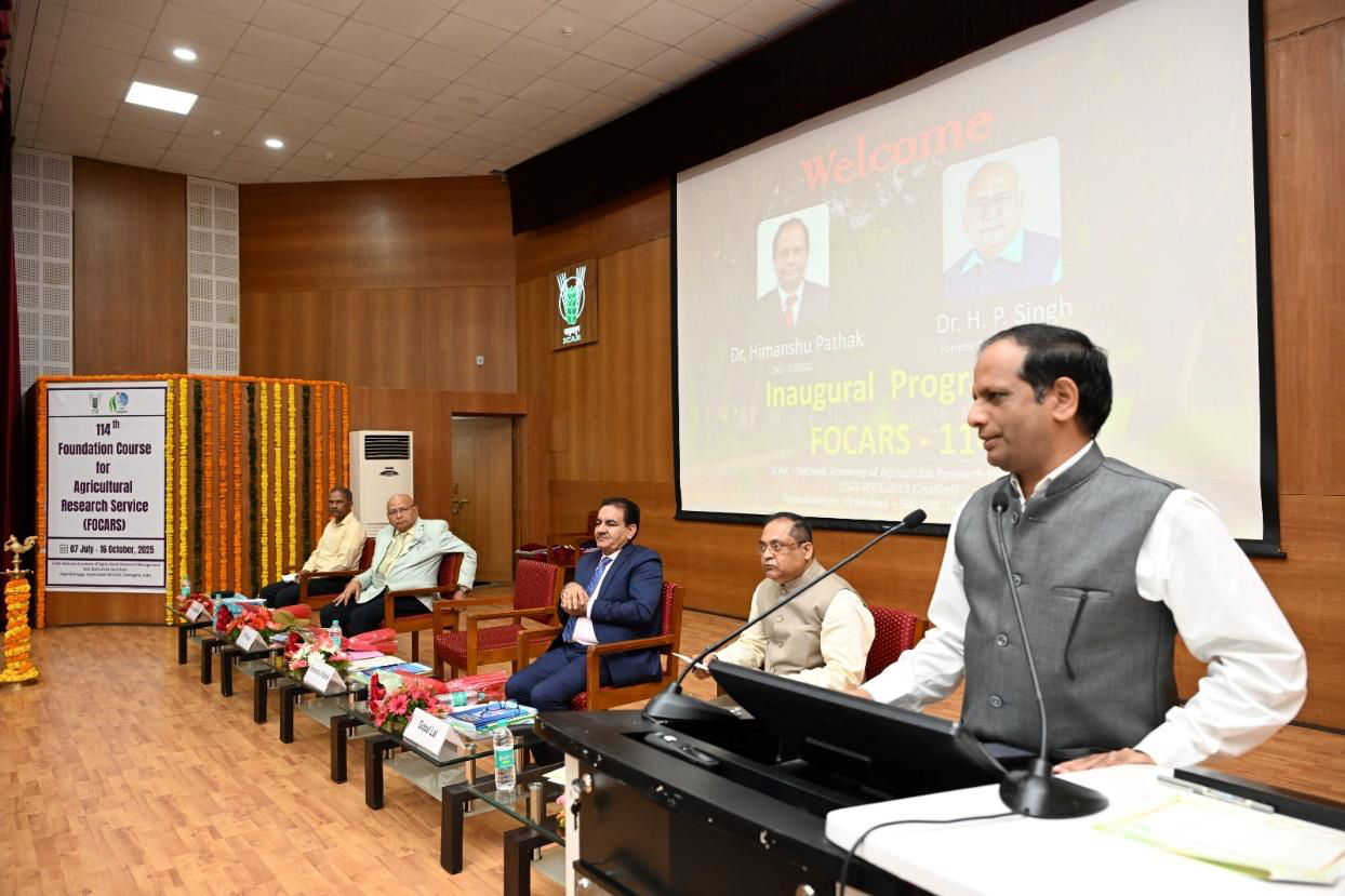 ICRISAT Director General Inspires New Generation of Agricultural Scientists at ICAR-NAARM Foundation Course Inauguration