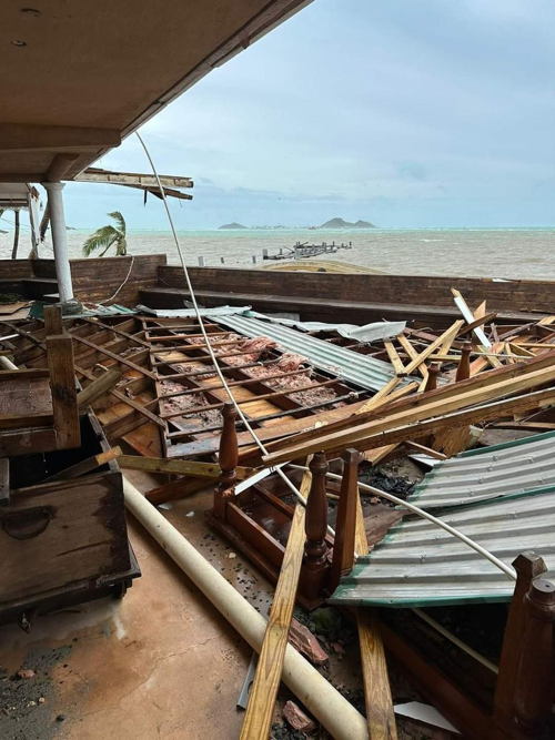 Captured Images from Hurricane Beryl. All Rights to the Owner.