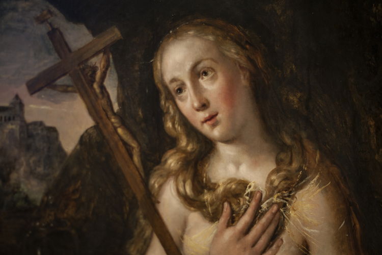 Maerten de Vos, Maria Magdalena (detail 2), particuliere verzameling, foto Ans Brys
