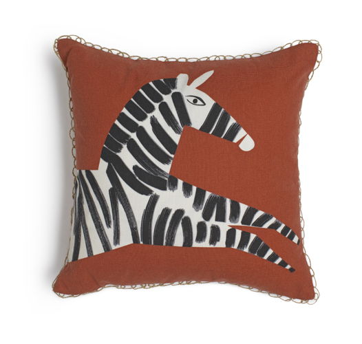 Habitat Zebra Printed Cushion 43x43