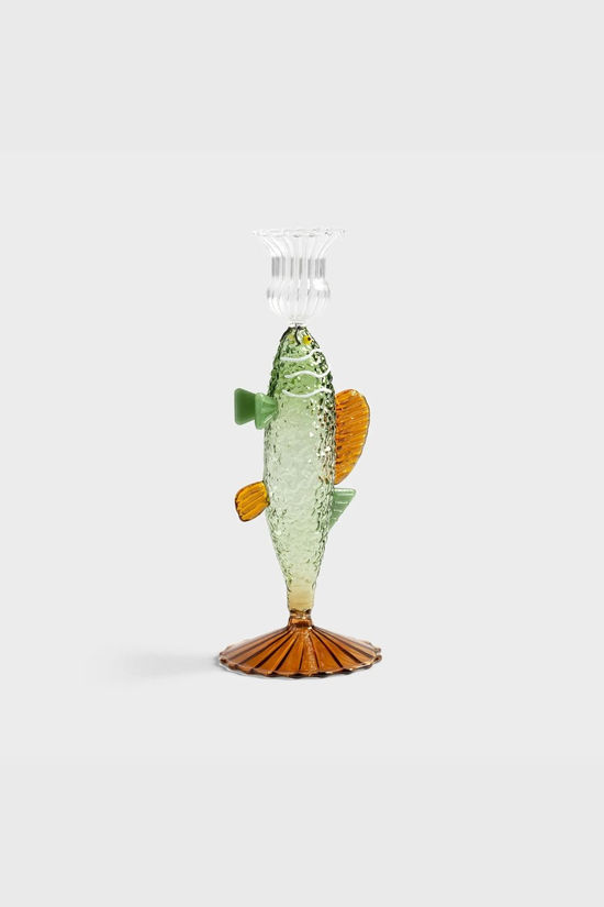 &KLEVERING Kaarsenhouder Candle Holder Fish Green JUTTU €45,00 &KLEVERING Kaarsenhouder Candle Holder Fish Green JUTTU €45,00