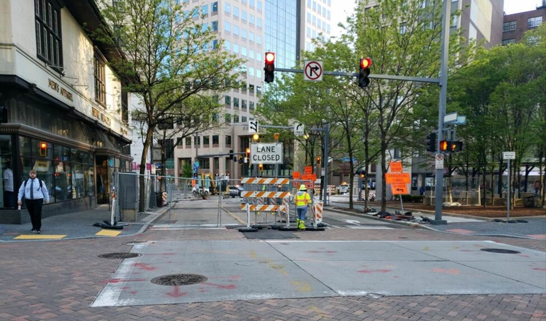 Roadway Restoration Will Continue at Fifth Avenue and Wood Street Next Week