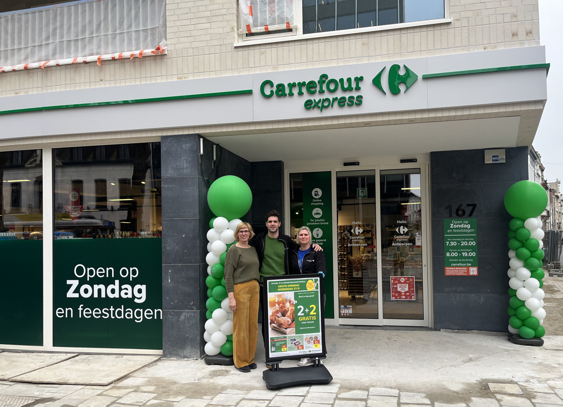 Nieuwe buurtbestemming : opening van een Carrefour Express in het hart van de wijk Harmonie in Antwerpen