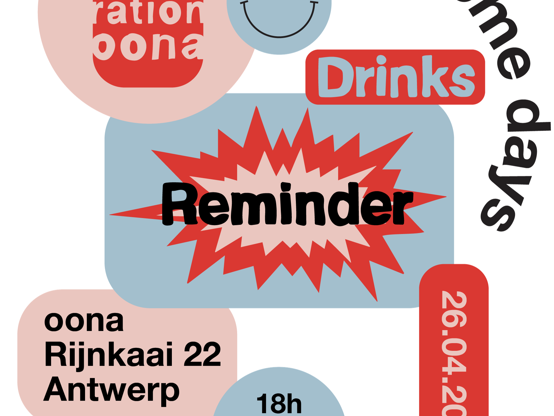 Petit Rappel - Invitation : oona Welcome Days