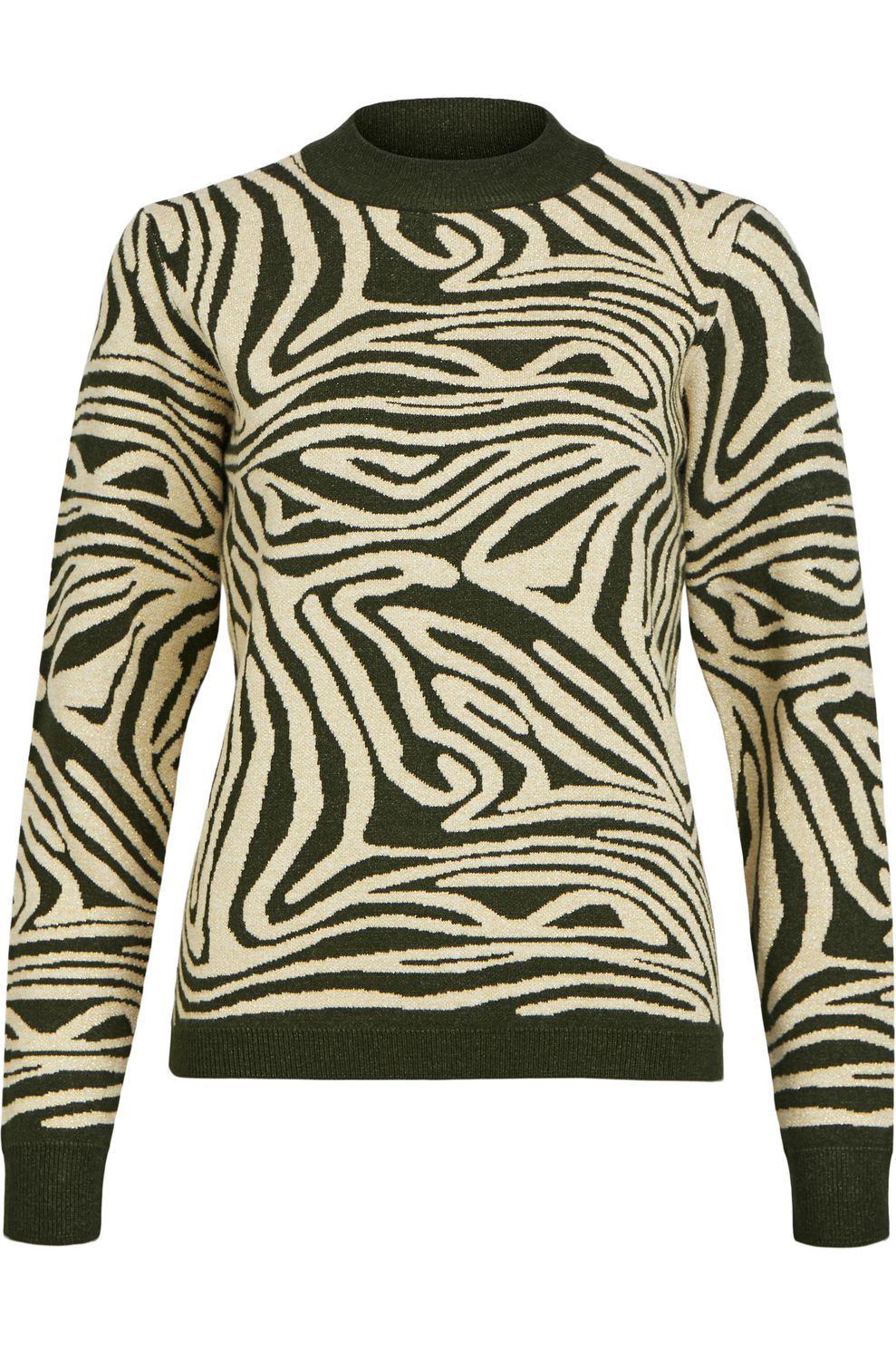Juttu_FW23_Object_Sweat OBJ Objray Glitter Ls Knit Pullover Aop_JUTTU_€49,99
