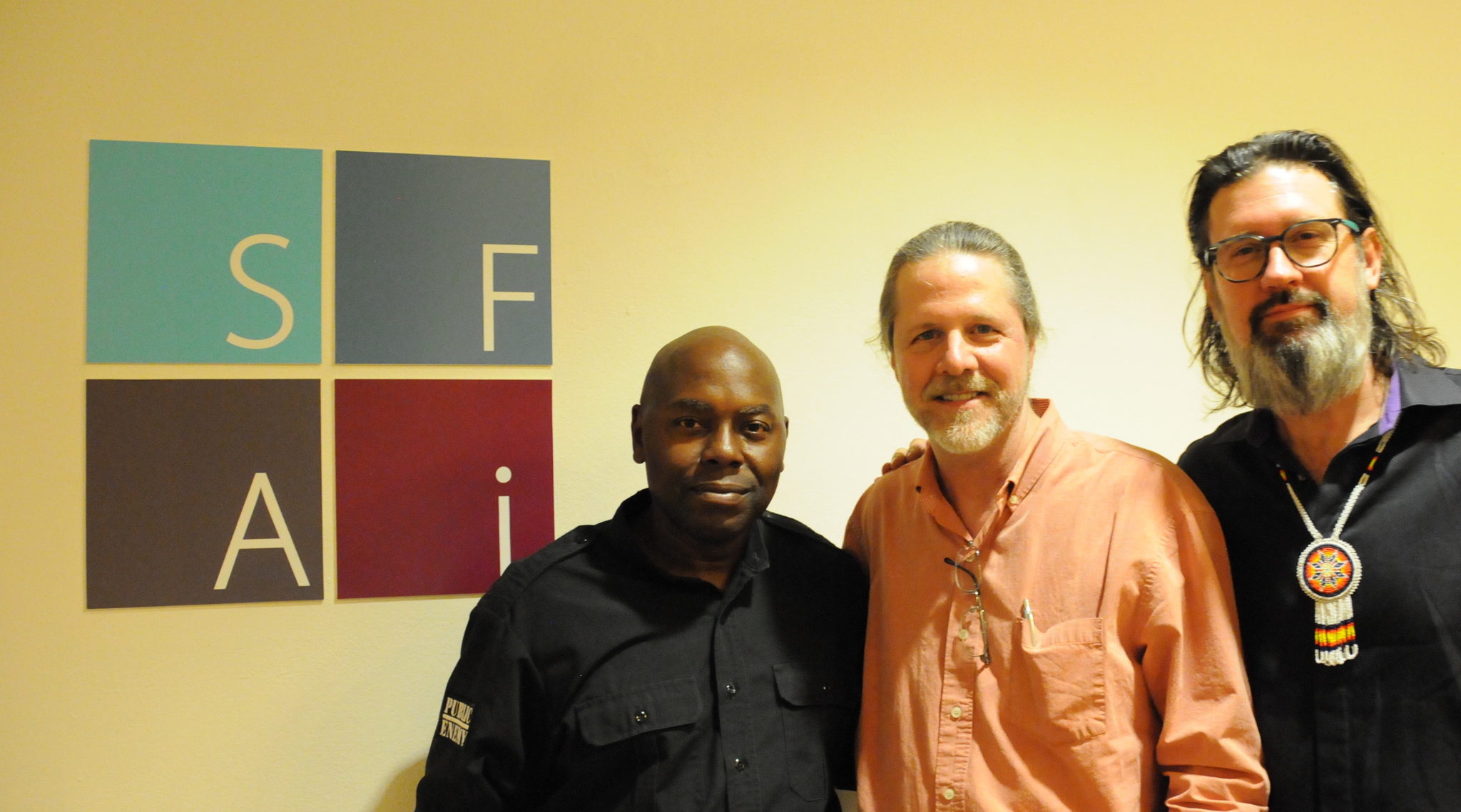 L-R: Brian Hardgroove of Belling The Cat, David Missall, Development & Engineering, Sennheiser and Kirk Fera, Director of “Mr. Nelson: On the North Side”
