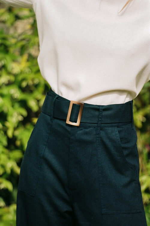 Mardi Editions - Inès Pants - Linen- viscose Navy (150€)