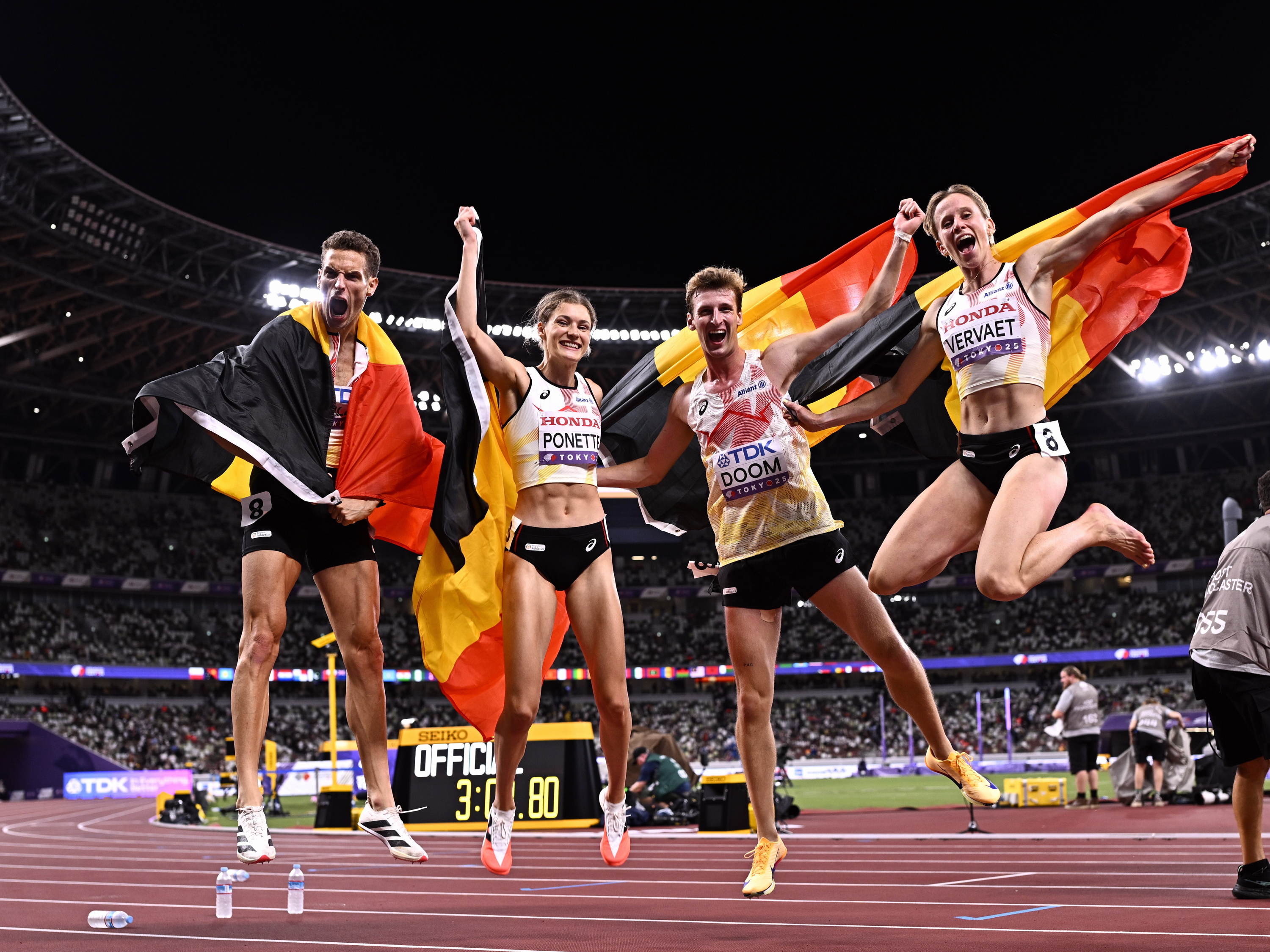 Belgium win bronze in mixed relay at World Athletics Championships
