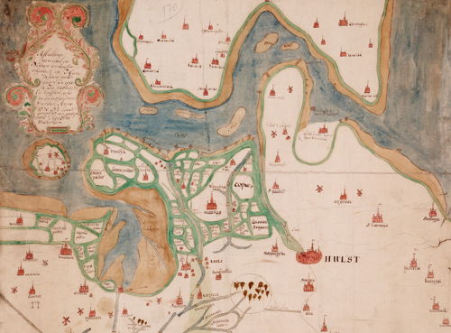 BRONVERMELDING - Zeeuws-Vlaanderen, ca. 1570, Archief Gent