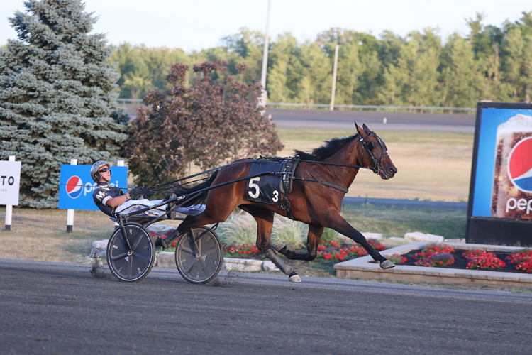 Silly Me Hanover winning a leg of the Pure Ivory. (New Image Media)
