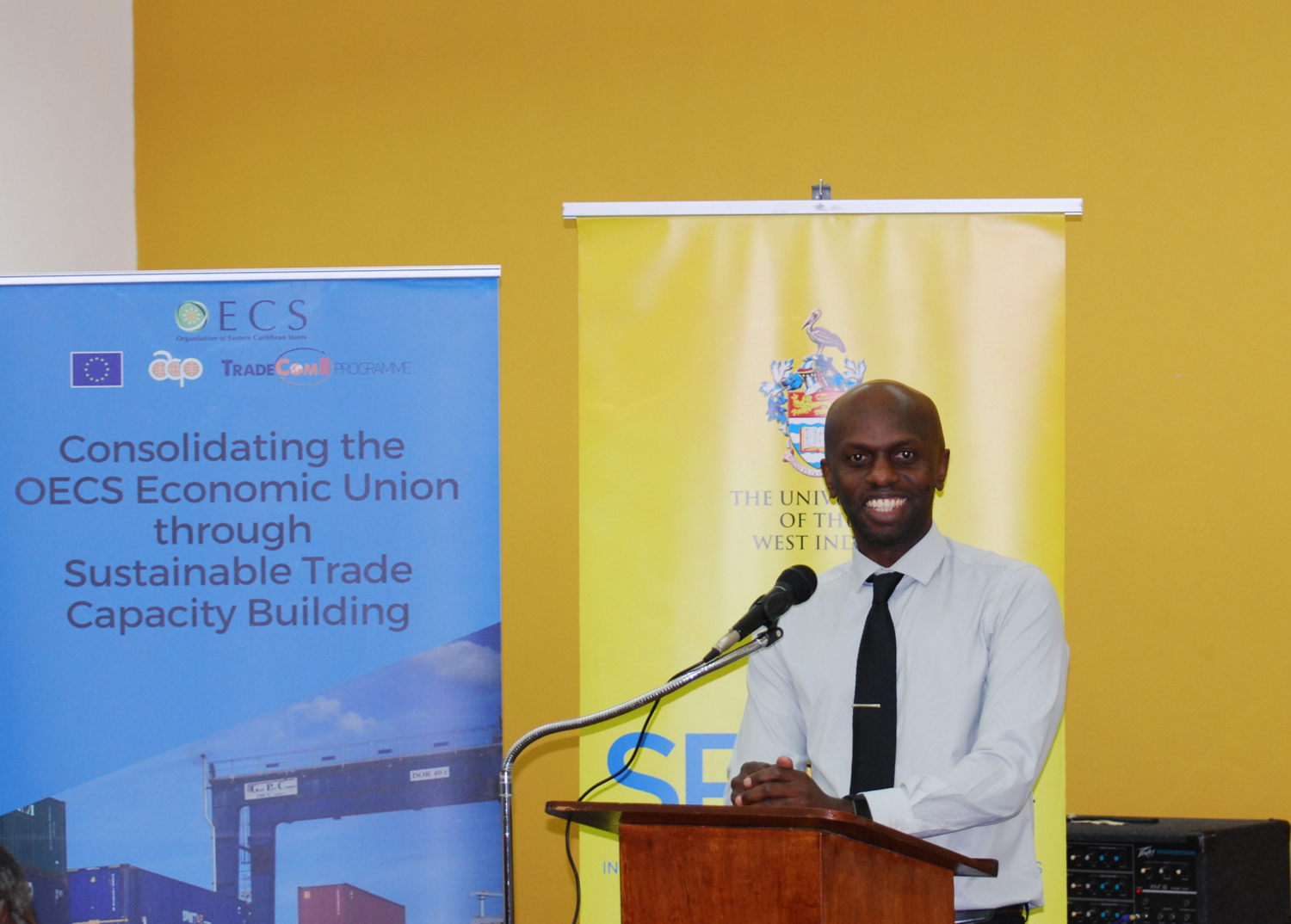 Deputy Principal, Prof. Winston Moore addresses the gathering.