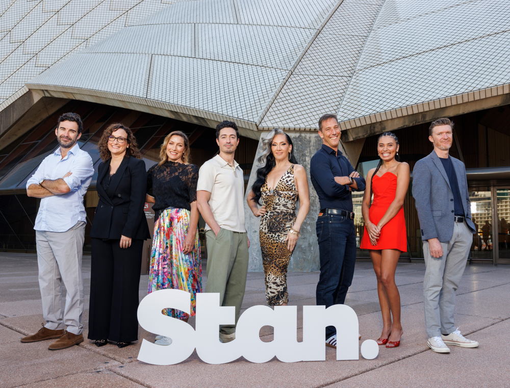L to R: Trent O'Donnell, Cailah Scobie, Claudia Karvan, Ben Feldman, Michelle Visage, Martin Kugeler, Perry Mooney, Phil Lloyd
