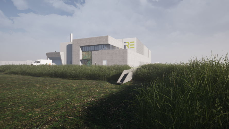 Projet du futur bâtiment qui accueillera le cyclotron sur le site de l’IRE
