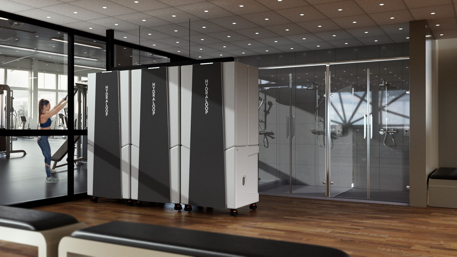 ©hansgrohe Hydraloop Cascade In Gym
