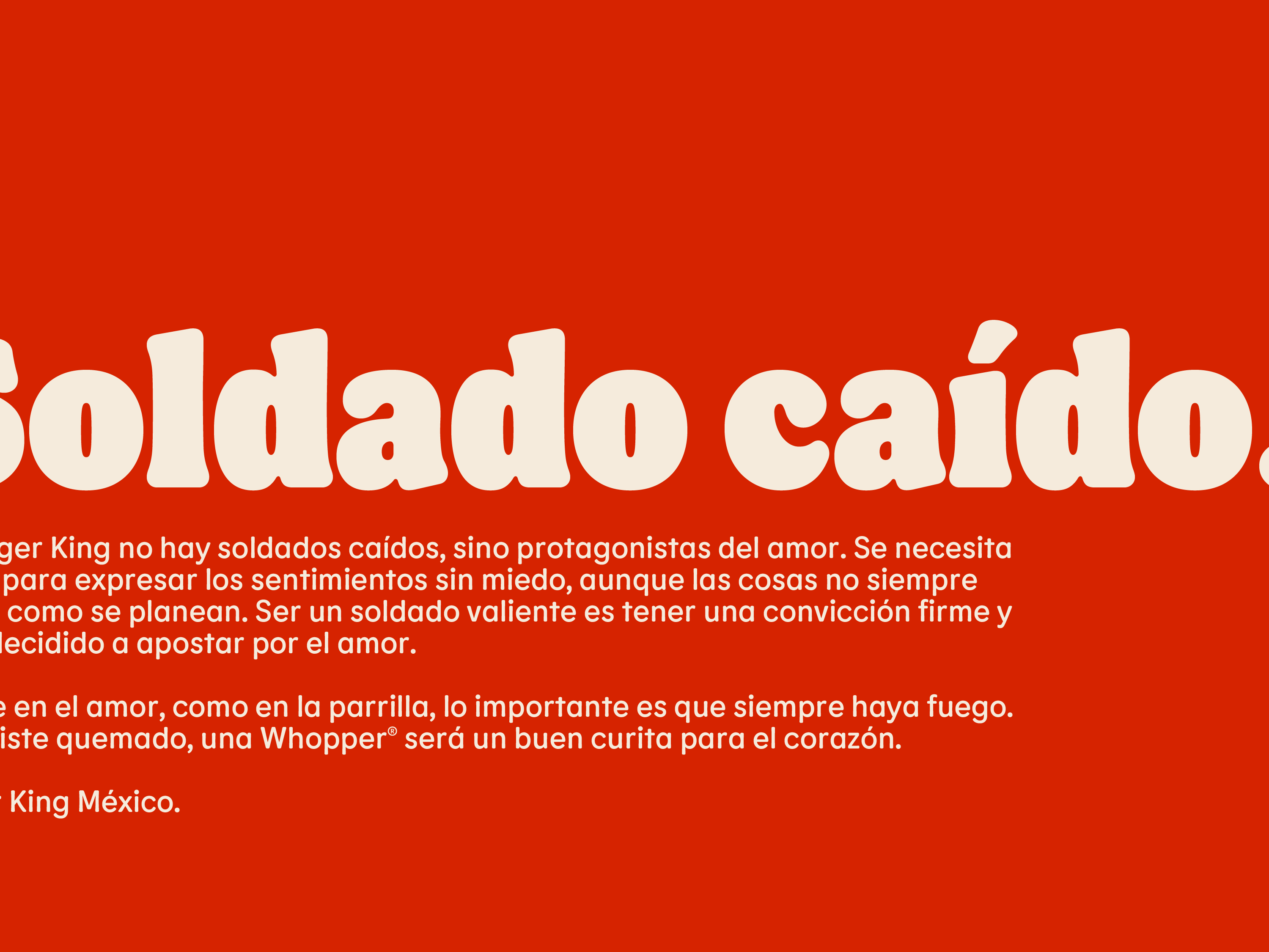 Soldado caído. Te estamos buscando 