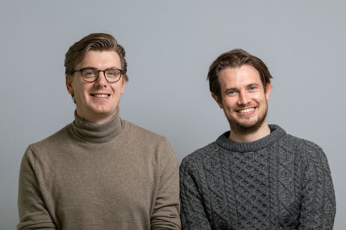 Hans Danneels (L) en Hans De Clercq (R), CEO's Byteflies