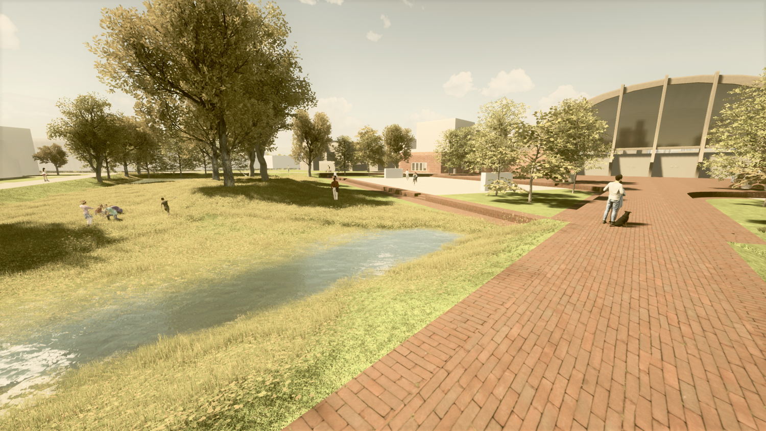 Toekomstbeeld Arenaplein_© CLUSTER landschap & stedenbouw