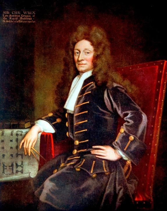 AKG2551391 Sir Christopher Wren © akg-images / WHA / World History Archive