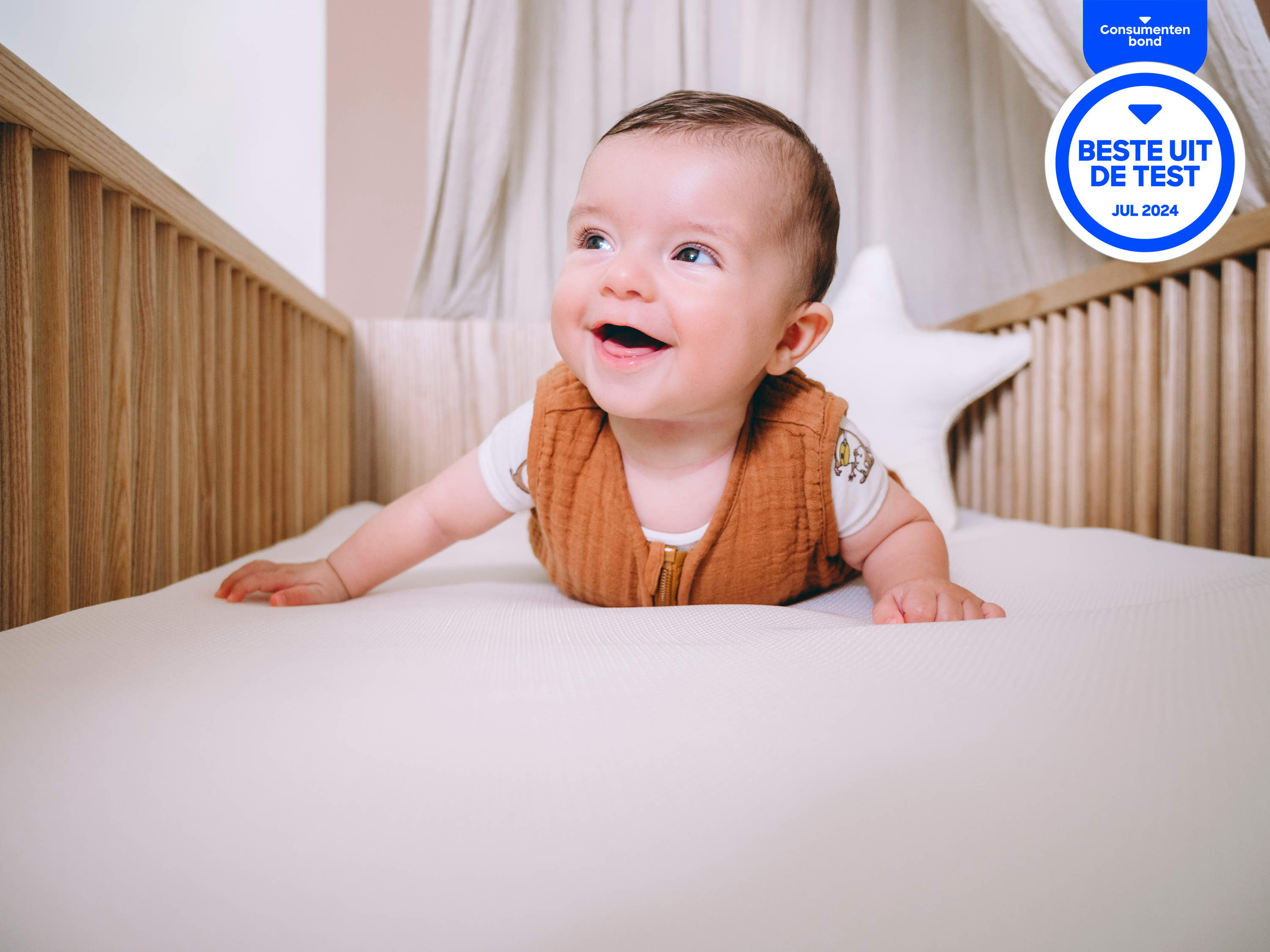 Le matelas pour bébé Airgosafe Koala de la marque belge Zzzoo élu meilleur du test aux Pays-Bas