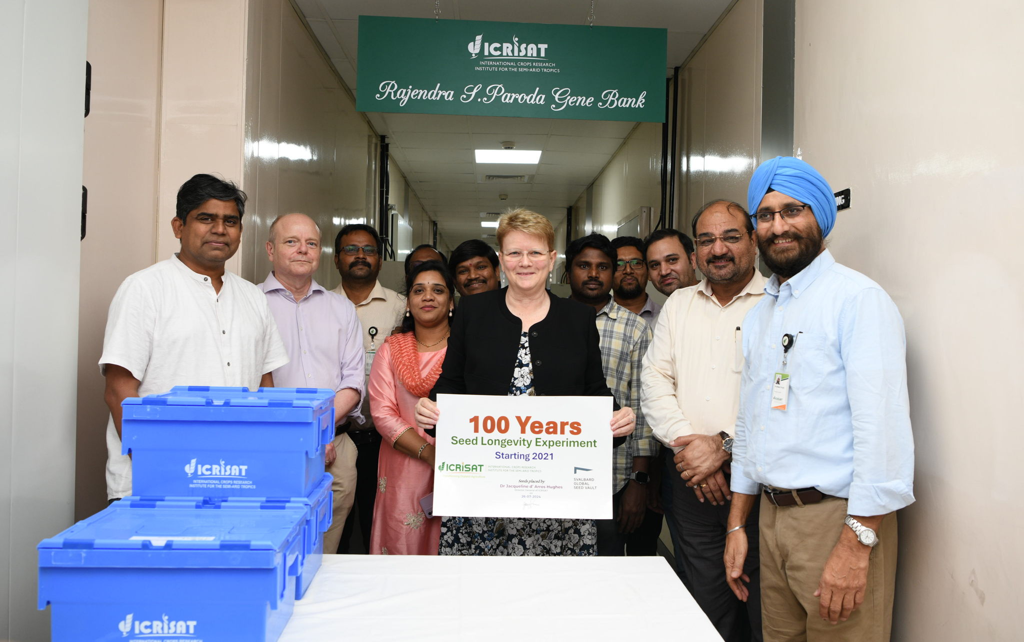 ICRISAT Director General Endorses 100-Year Global Seed Experiment