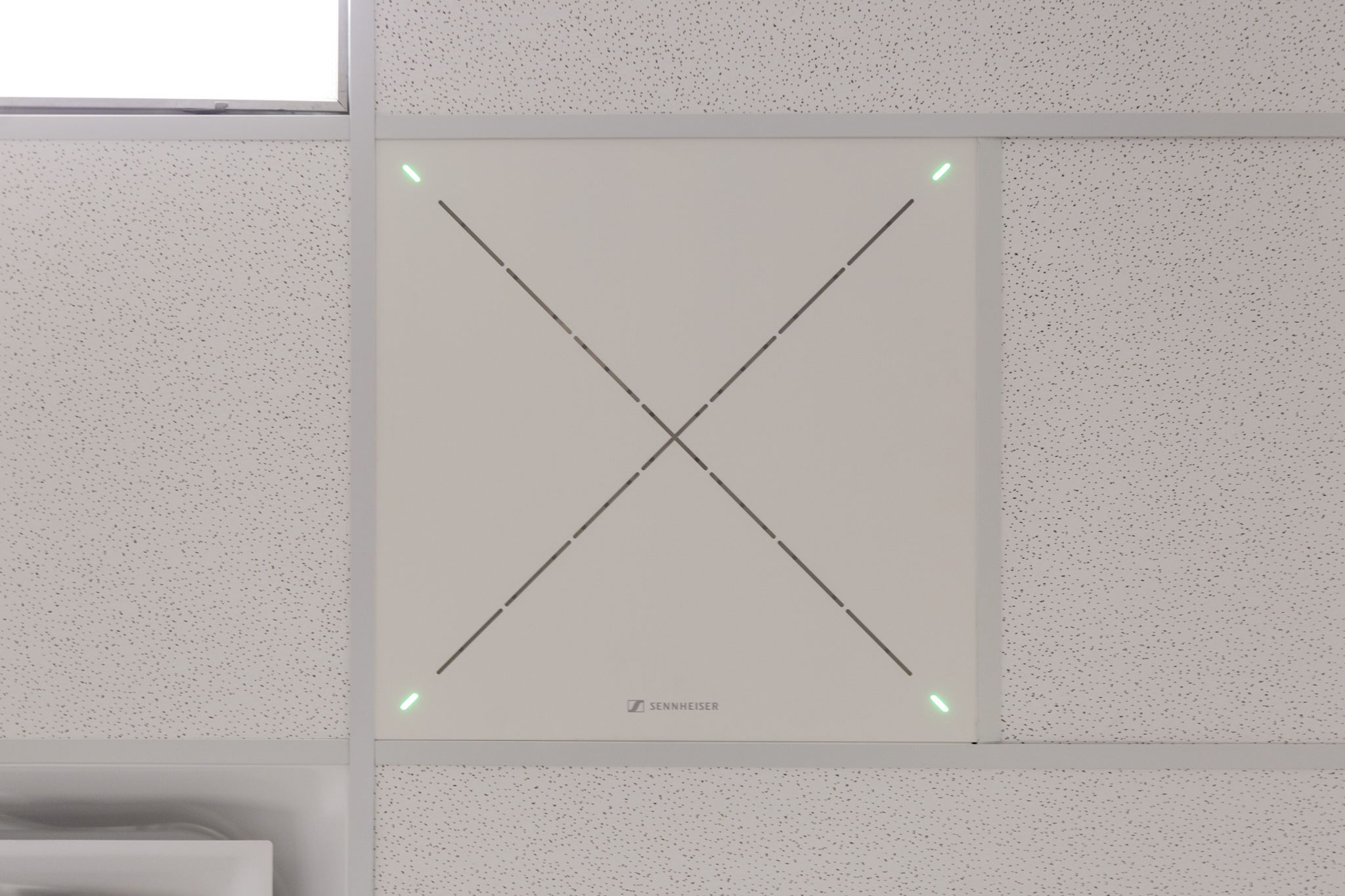 The Sennheiser TeamConnect Ceiling 2 was easy to install and an integral part of UNLV’s RebelFlex hybrid classroom solution. (Photo courtesy UNLV)