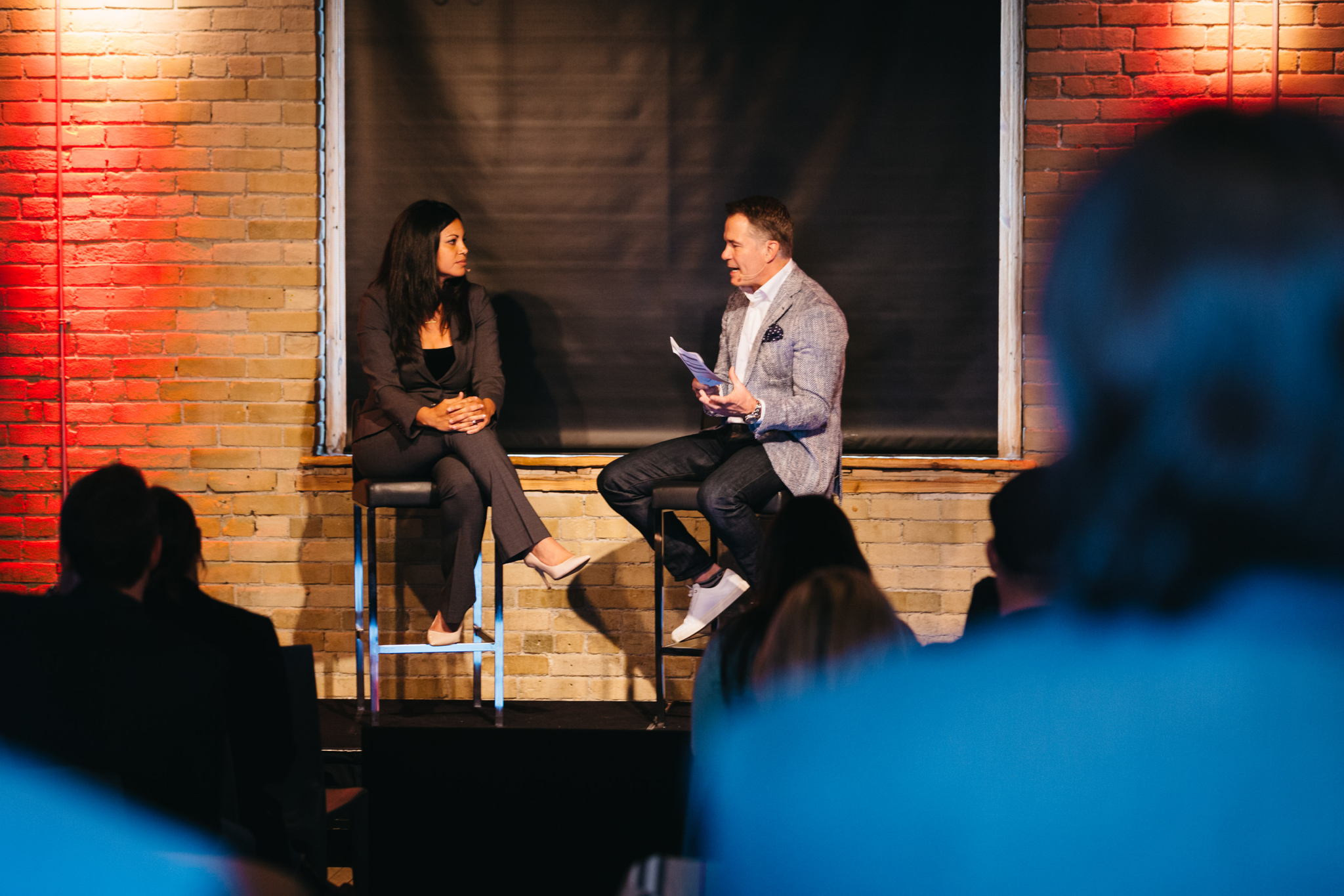 OAM's Chris Overholt hosts fireside chat with Johanna Faries, Head of Call of Duty World League. [photo credit: Adam Deunk]